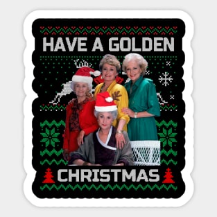Golden girls Classic christmas Sticker